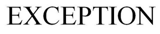 EXCEPTION logo