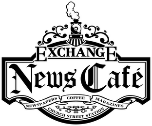 EXCHANGE NEWS CAFÉ NEWSPAPERS COFFEE MAGAZINES CHURCH STREET STATION logo