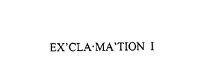 EX'CLA MA'TION I logo