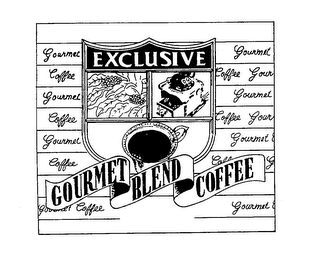 EXCLUSIVE GOURMET BLEND COFFEE GOURMET COFFEE logo