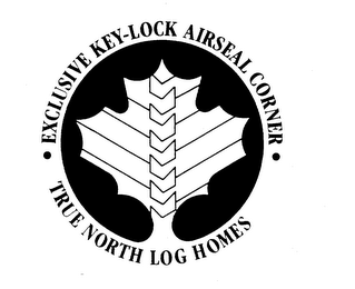 EXCLUSIVE KEY-LOCK AIRSEAL CORNER TRUE NORTH LOG HOMES logo