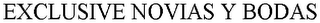 EXCLUSIVE NOVIAS Y BODAS logo