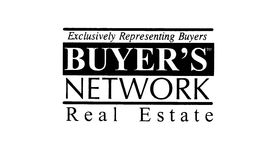 EXCLUSIVELY REPRESENTING BUYERS BUYER'S NETWORK REAL ESTATE logo