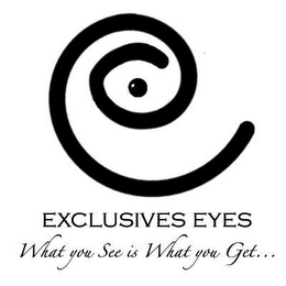 EXCLUSIVES EYES WHAT YOU SEE IS WHAT YOU GET... logo