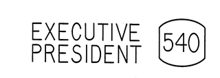 EXECUTIVE PRESIDENT 540 logo