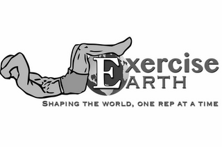 EXERCISE EARTH SHAPING THE WORLD, ONE REP AT A TIME logo