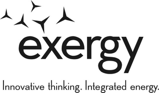 EXERGY INNOVATIVE THINKING. INTEGRATED ENERGY. logo