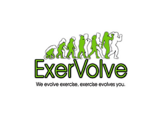 EXERVOLVE WE EVOLVE EXERCISE, EXERCISE EVOLVES YOU. logo