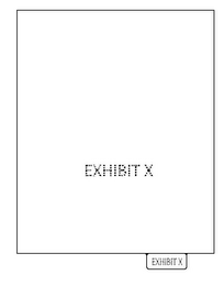 EXHIBIT X EXHIBIT X logo