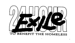 EXILE 24 HOUR TO BENEFIT THE HOMELESS logo