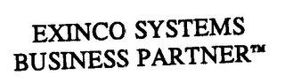 EXINCO SYSTEMS BUSINESS PARTNER logo