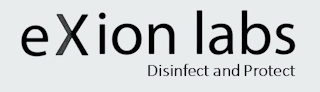 EXION LABS DISINFECT AND PROTECT logo