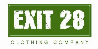 EXIT 28 CLOTHING COMPANY logo