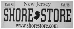 EXIT 82 NEW JERSEY EST. '98 SHORE STOREWWW.SHORESTORE.COM logo