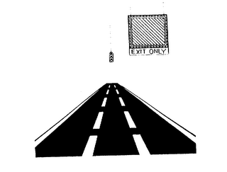 EXIT ONLY logo