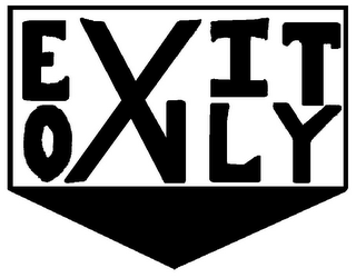 EXIT ONLY logo