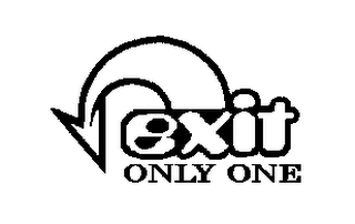 EXIT ONLY ONE logo