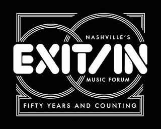 EXIT/IN NASHVILLE'S MUSIC FORUM FIFTY YEARS AND COUNTING 50 logo