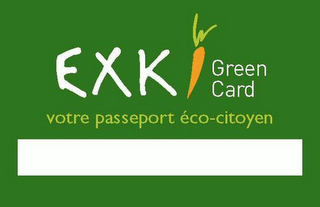 EXKI GREEN CARD VOTRE PASSEPORT ÉCO-CITOYEN logo