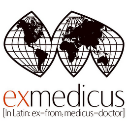 EXMEDICUS [IN LATIN: EX = FROM; MEDICUS= DOCTOR] logo