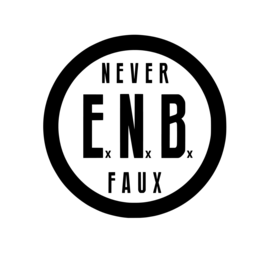 EXNXBX NEVER FAUX logo
