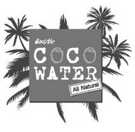 EXOTIC COCO WATER ALL NATURAL logo