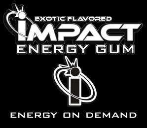 EXOTIC FLAVORED IMPACT ENERGY GUM I ENERGY ON DEMAND logo