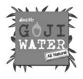 EXOTIC GOJI WATER ALL NATURAL logo