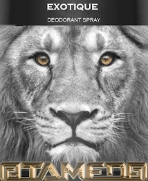 EXOTIQUE, DEODORANT SPRAY, TAMED logo