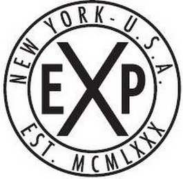 EXP NEW YORK - U.S.A. EST. MCMLXXX logo