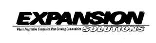 EXPANSION SOLUTIONS WHERE PROGRESSIVE COMPANIES MEET GROWING COMMUNITIES logo