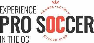 EXPERIENCE PRO SOCCER IN THE OC ORANGE COUNTY SOCCER CLUB logo