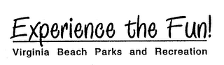 EXPERIENCE THE FUN! VIRGINIA BEACH PARKS AND RECREATION logo