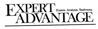 EXPERT ADVANTAGE EXAMS. ANALYSIS. TESTIMONY. logo