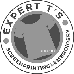 EXPERT T'S SCREENPRINTING & EMBROIDERY SINCE 1995 logo