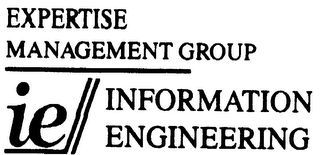 EXPERTISE MANAGEMENT GROUP IE// INFORMATION ENGINEERING logo