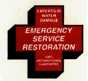 EXPERTS IN WATER DAMAGE EMERGENCY SERVICE RESTORATION 100% UNCONDITIONAL GUARANTEE logo