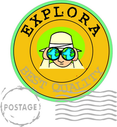 EXPLORA BEST QUALITY POSTAGE logo