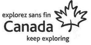 EXPLOREZ SANS FIN CANADA KEEP EXPLORING logo