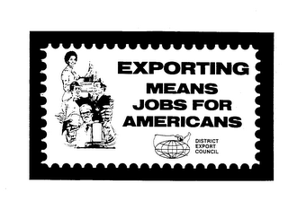 EXPORTING MEANS JOBS FOR AMERICANS logo