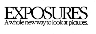EXPOSURES A WHOLE NEW WAY TO LOOK AT PICTURES. logo