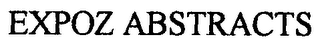 EXPOZ ABSTRACTS logo