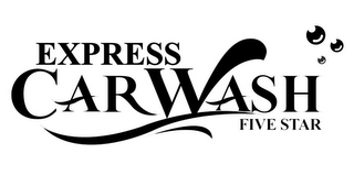 EXPRESS CAR WASH FIVE STAR logo