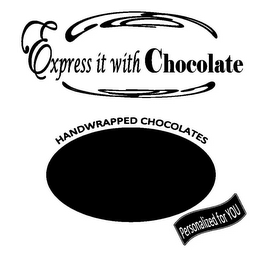 EXPRESS IT WITH CHOCOLATE HANDWRAPPED CHOCOLATES PERSONALIZED FOR YOU logo