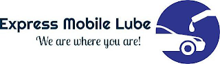 EXPRESS MOBILE LUBE WE ARE WHERE YOU ARE! logo