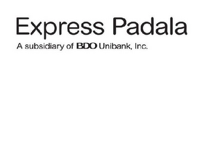 EXPRESS PADALA A SUBSIDIARY OF BDO UNIBANK, INC. logo