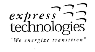 EXPRESS TECHNOLOGIES "WE ENERGIZE TRANSITION" logo
