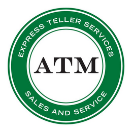 EXPRESS TELLER SERVICES ATM SALES AND SERVICE logo