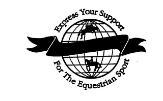 EXPRESS YOUR SUPPORT FOR THE EQUESTRIAN SPORT ATLANTA 1996 logo