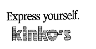 EXPRESS YOURSELF KINKO'S logo